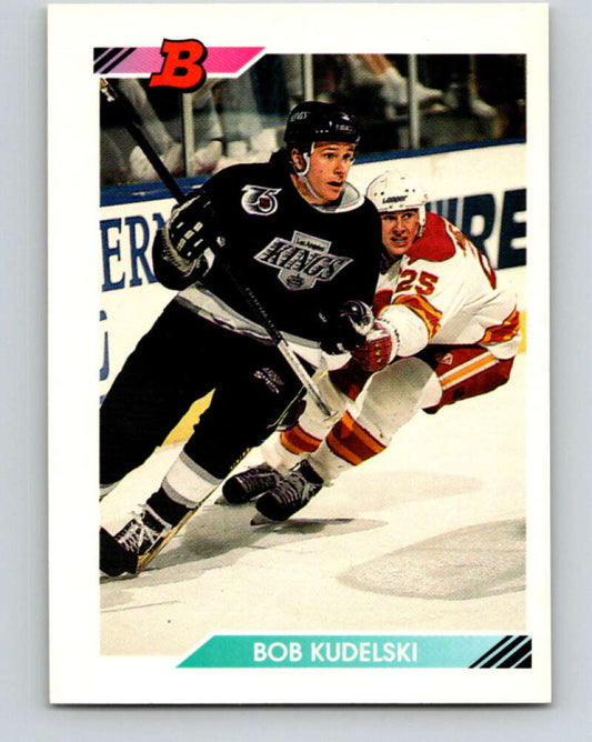 1992-93 Bowman #12 Bob Kudelski Mint Los Angeles Kings  Image 1