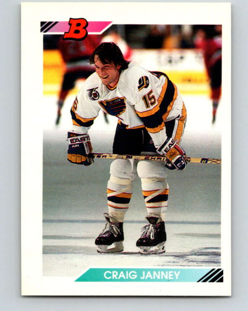 1992-93 Bowman #14 Craig Janney Mint St. Louis Blues Image 1