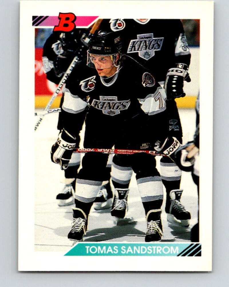 1992-93 Bowman #22 Tomas Sandstrom Mint Los Angeles Kings Image 1
