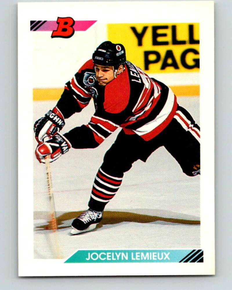 1992-93 Bowman #72 Jocelyn Lemieux Mint Chicago Blackhawks Image 1