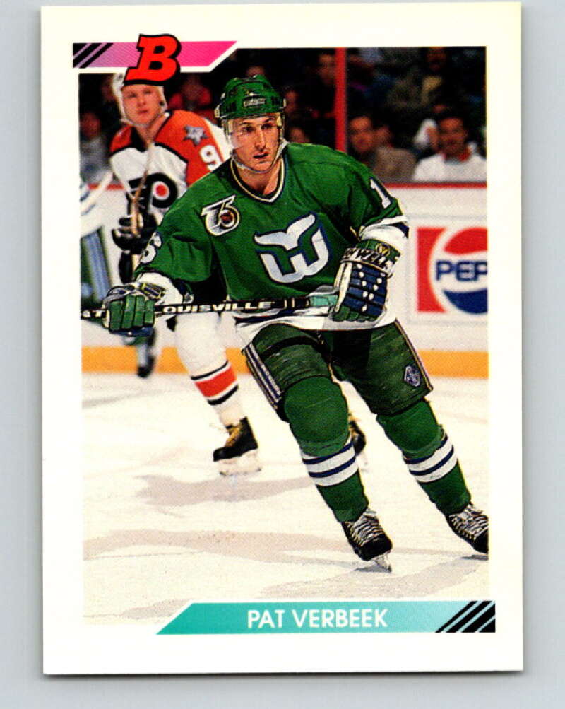 1992-93 Bowman #112 Pat Verbeek Mint Hartford Whalers Image 1