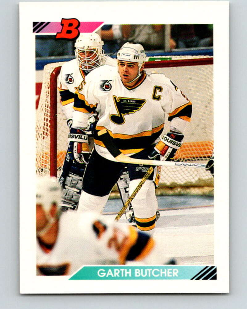 1992-93 Bowman #124 Garth Butcher Mint St. Louis Blues Image 1