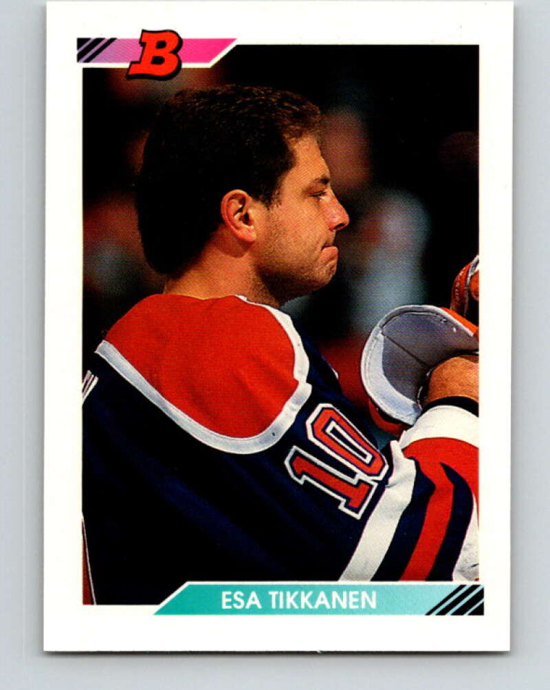 1992-93 Bowman #144 Esa Tikkanen Mint Edmonton Oilers Image 1