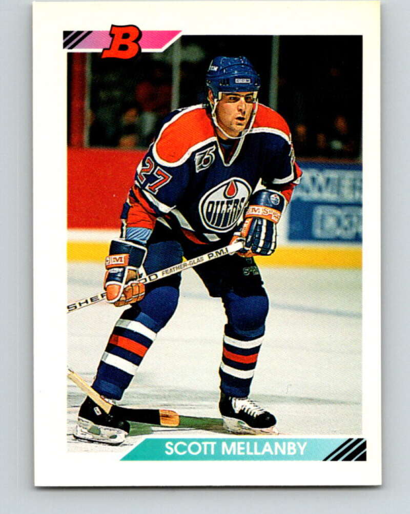 1992-93 Bowman #163 Scott Mellanby Mint Edmonton Oilers Image 1