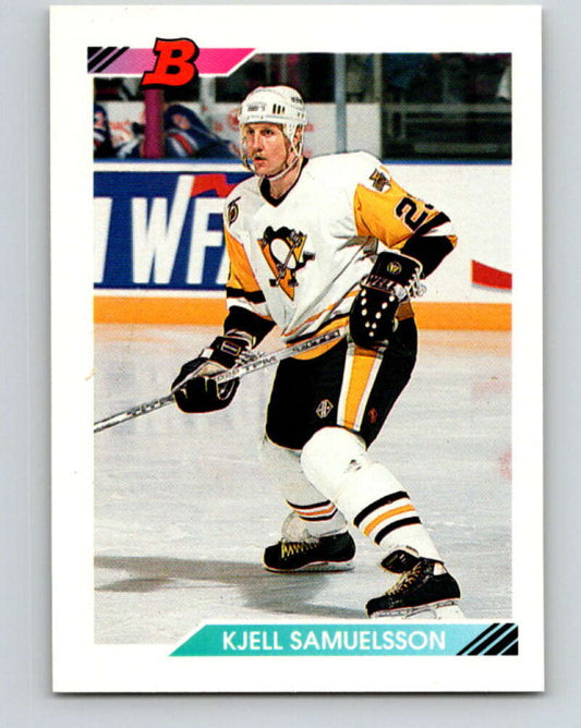 1992-93 Bowman #165 Kjell Samuelsson Mint Pittsburgh Penguins  Image 1