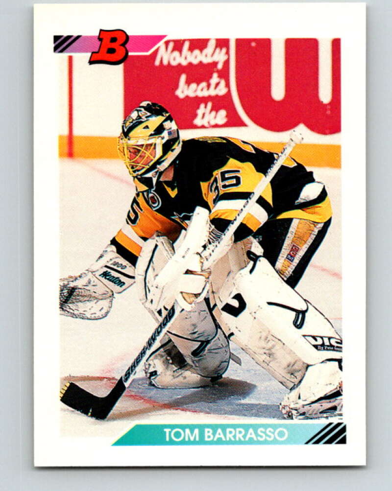1992-93 Bowman #250 Tom Barrasso Mint Pittsburgh Penguins Image 1