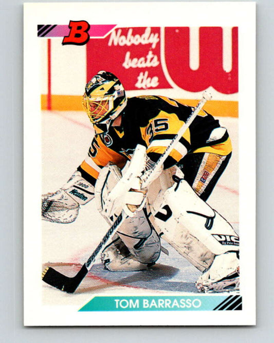 1992-93 Bowman #250 Tom Barrasso Mint Pittsburgh Penguins  Image 1
