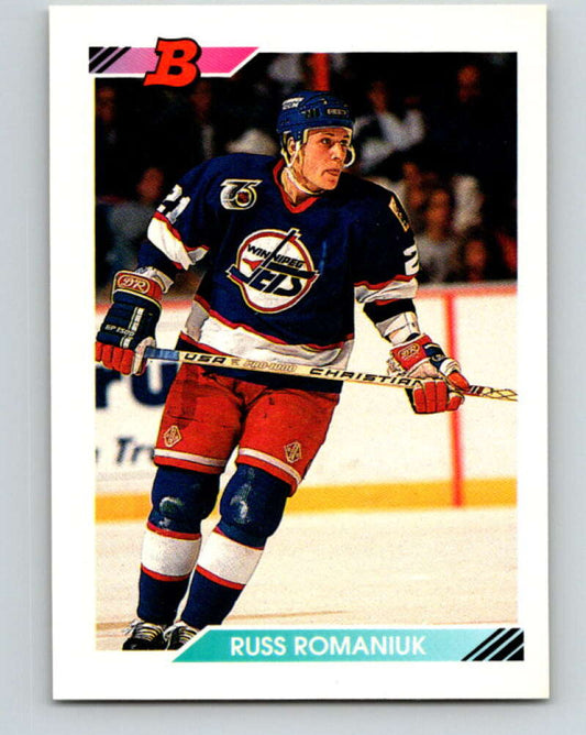 1992-93 Bowman #276 Russ Romaniuk Mint Winnipeg Jets  Image 1