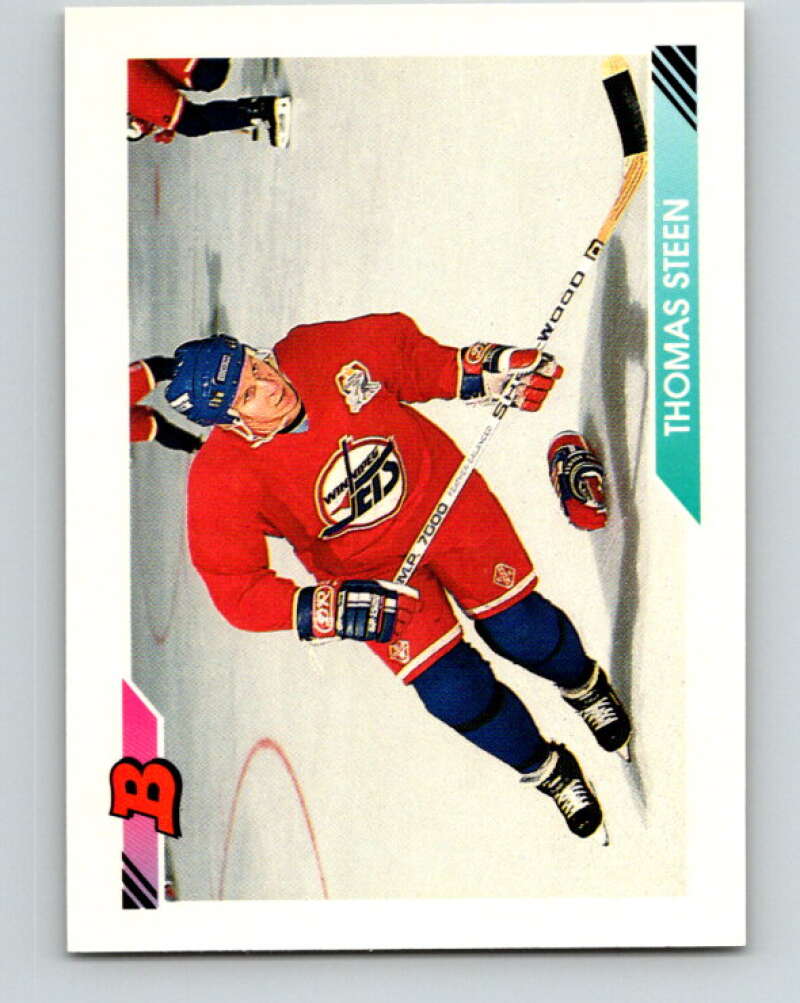 1992-93 Bowman #312 Thomas Steen Mint Winnipeg Jets Image 1