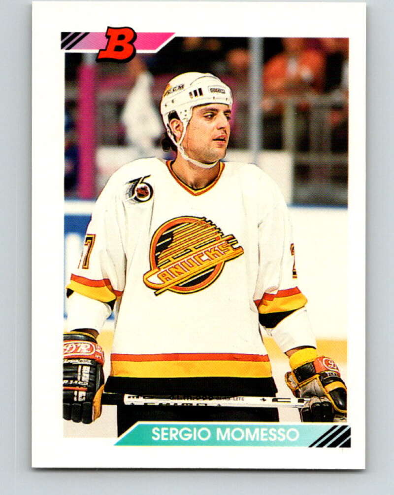 1992-93 Bowman #316 Sergio Momesso Mint Vancouver Canucks Image 1