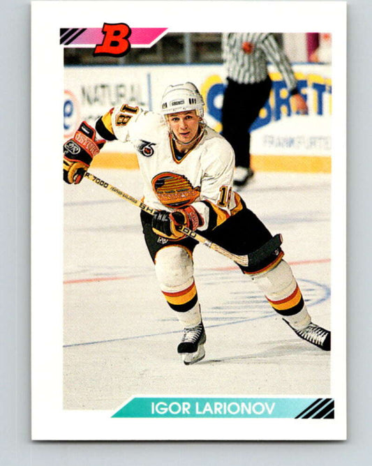 1992-93 Bowman #350 Igor Larionov Mint Vancouver Canucks