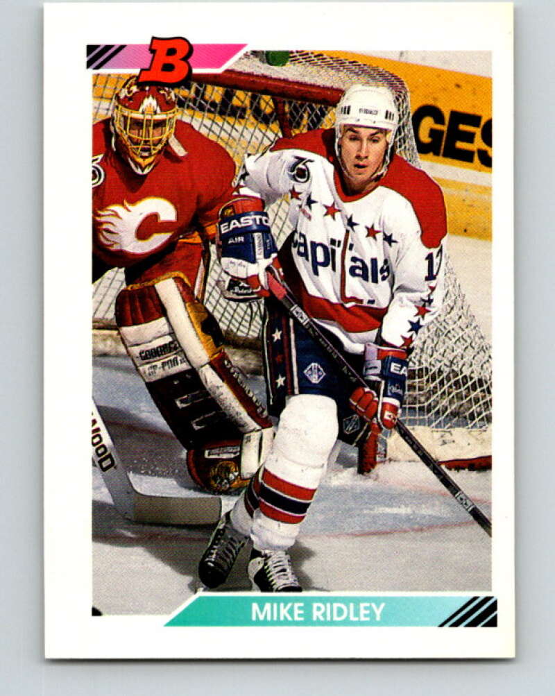 1992-93 Bowman #360 Mike Ridley Mint Washington Capitals Image 1