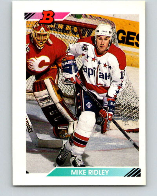 1992-93 Bowman #360 Mike Ridley Mint Washington Capitals  Image 1