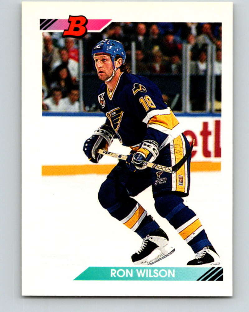 1992-93 Bowman #364 Ron Wilson Mint St. Louis Blues Image 1
