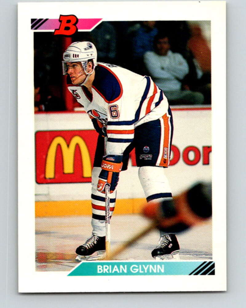 1992-93 Bowman #379 Brian Glynn Mint Edmonton Oilers Image 1