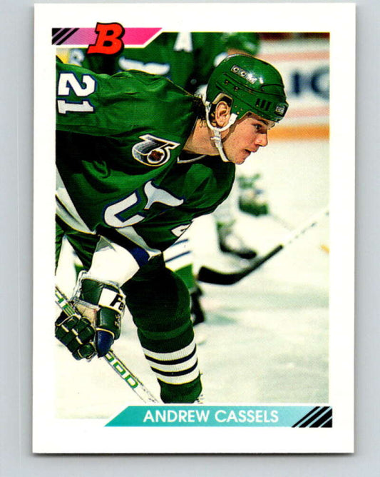 1992-93 Bowman #387 Andrew Cassels Mint Hartford Whalers  Image 1