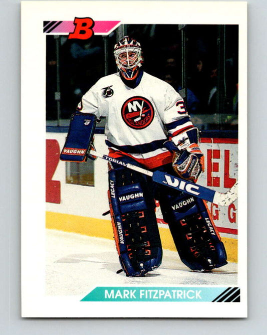 1992-93 Bowman #394 Mark Fitzpatrick Mint New York Islanders  Image 1