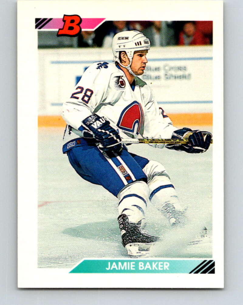 1992-93 Bowman #436 James Baker Mint Quebec Nordiques Image 1