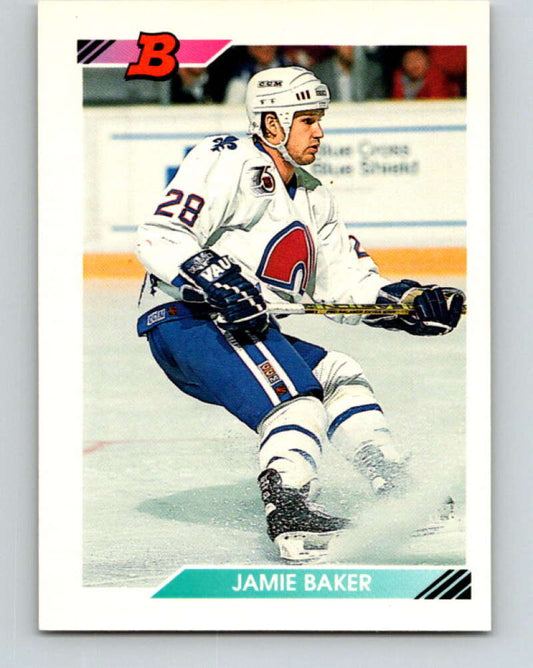 1992-93 Bowman #436 James Baker Mint Quebec Nordiques  Image 1