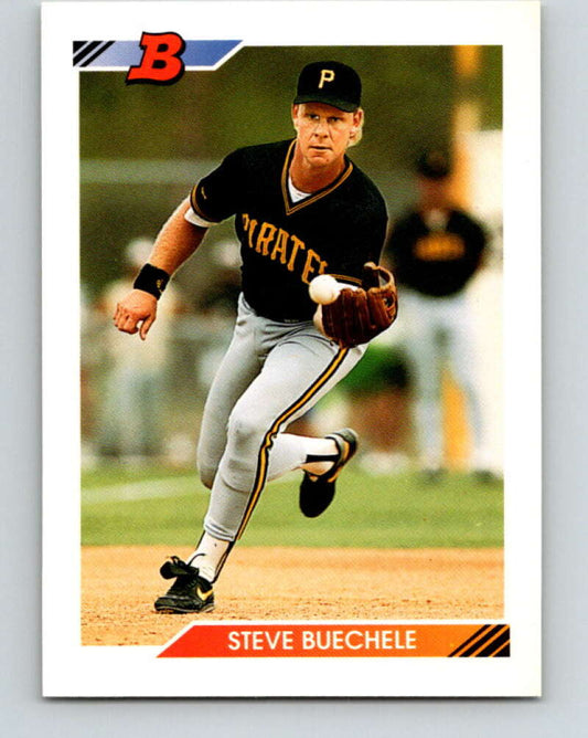 1992 Bowman #335 Steve Buechele Mint Pittsburgh Pirates  Image 1