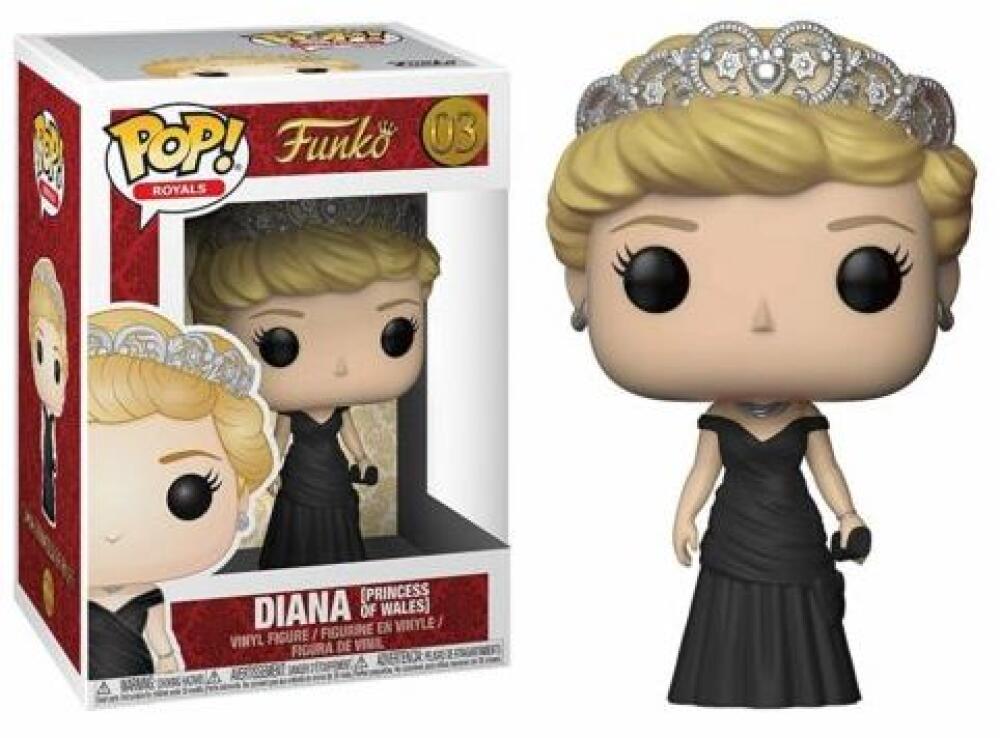 Funko Pop - 03 Royals - Princess Diana Black Dress Vinyl Figure