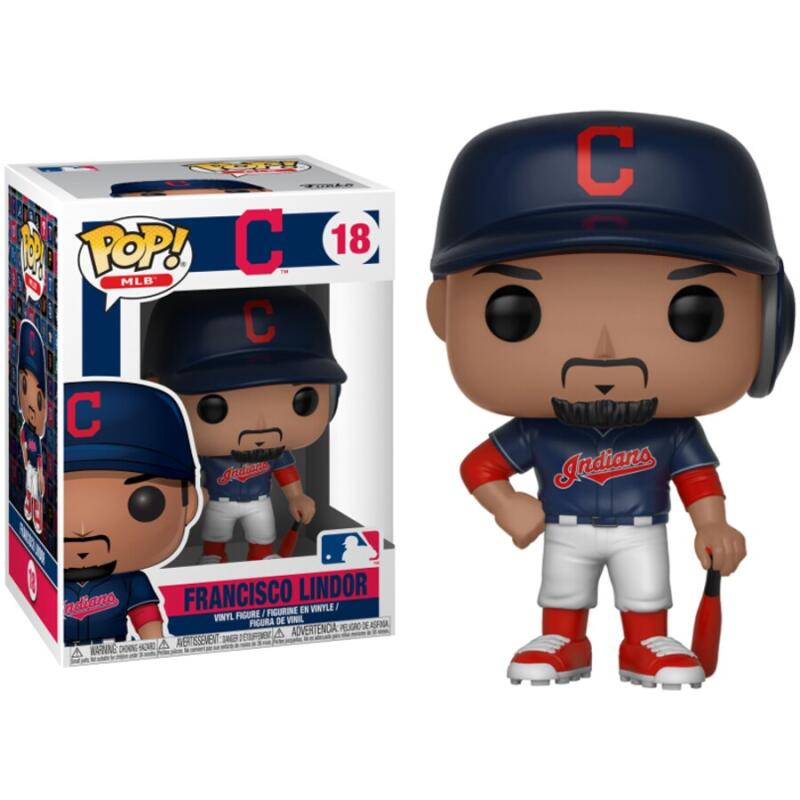 Funko Pop - 18 Baseball MLB Francisco Lindor Cleveland Indians Vinyl Figure Image 1