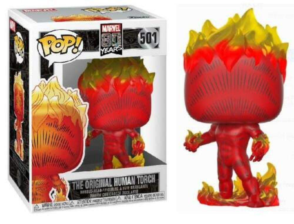 Funko Pop - 501 Marvel 80 Years - The Original Human Torch Vinyl Figure Image 1
