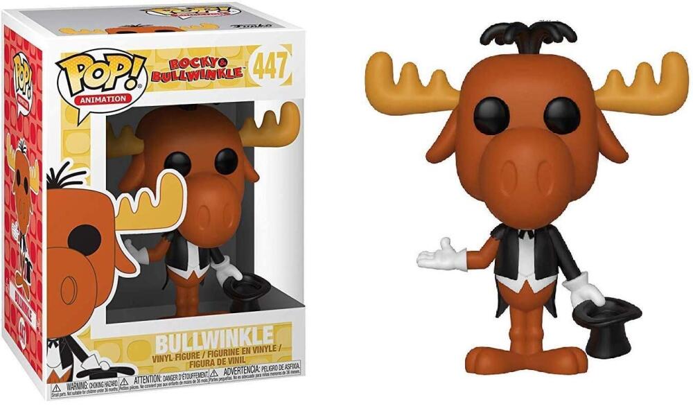 Funko Pop - 447 Animation Rocky & Bullwinkle - Bullwinkle Vinyl Figure Image 1