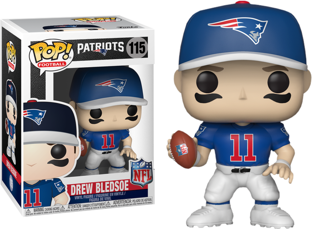 Funko Pop - 115 Football NFL - Drew Bledsoe Patriots Vinyl Figure