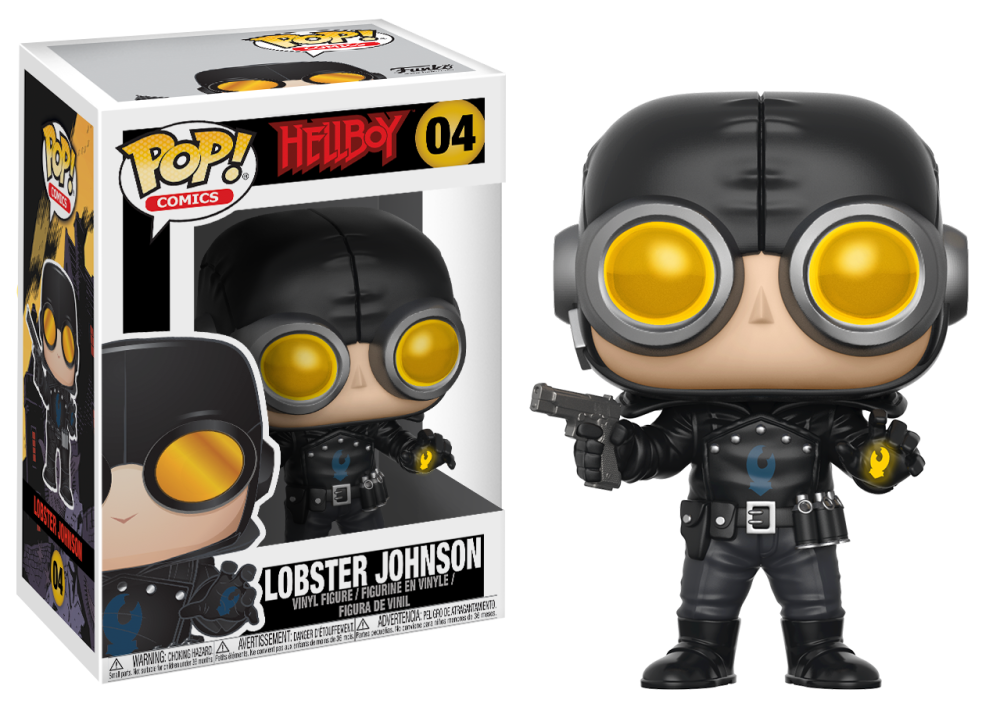 Funko Pop - 04 Comics Hellboy - Lobster Johnson Vinyl Figure *VAULTED Image 1