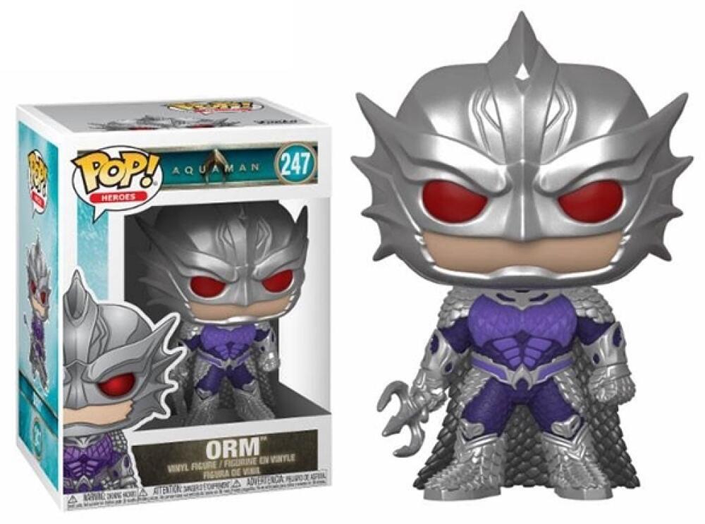 Funko Pop - 247 Aquaman - Orm Silver Mask Vinyl Figure *VAULTED Image 1