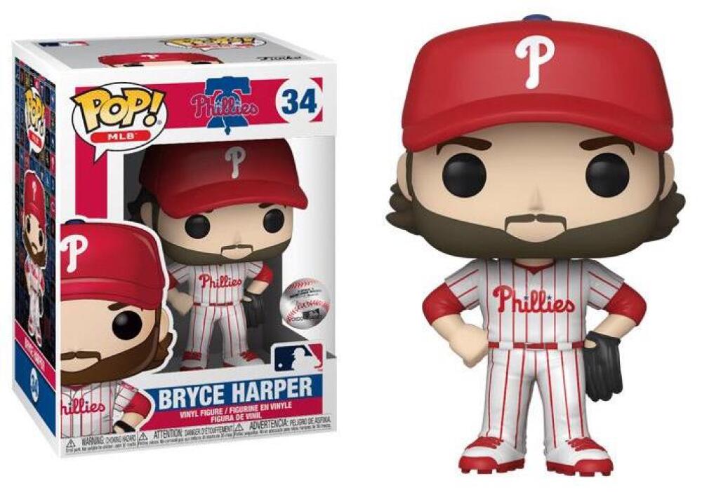 Funko Pop - 34 Baseball MLB Bryce Harper Philadelphia Phillies Vinyl Figure