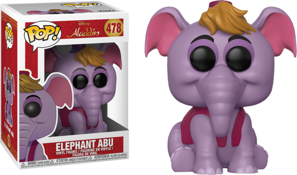 Funko Pop - 478 Disney Aladdin - Elephant Abu Vinyl Figure Image 1