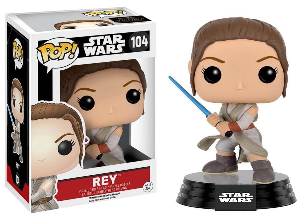 Funko Pop - 104 Star Wars The Force Awakens - Rey Vinyl Figure *VAULTED