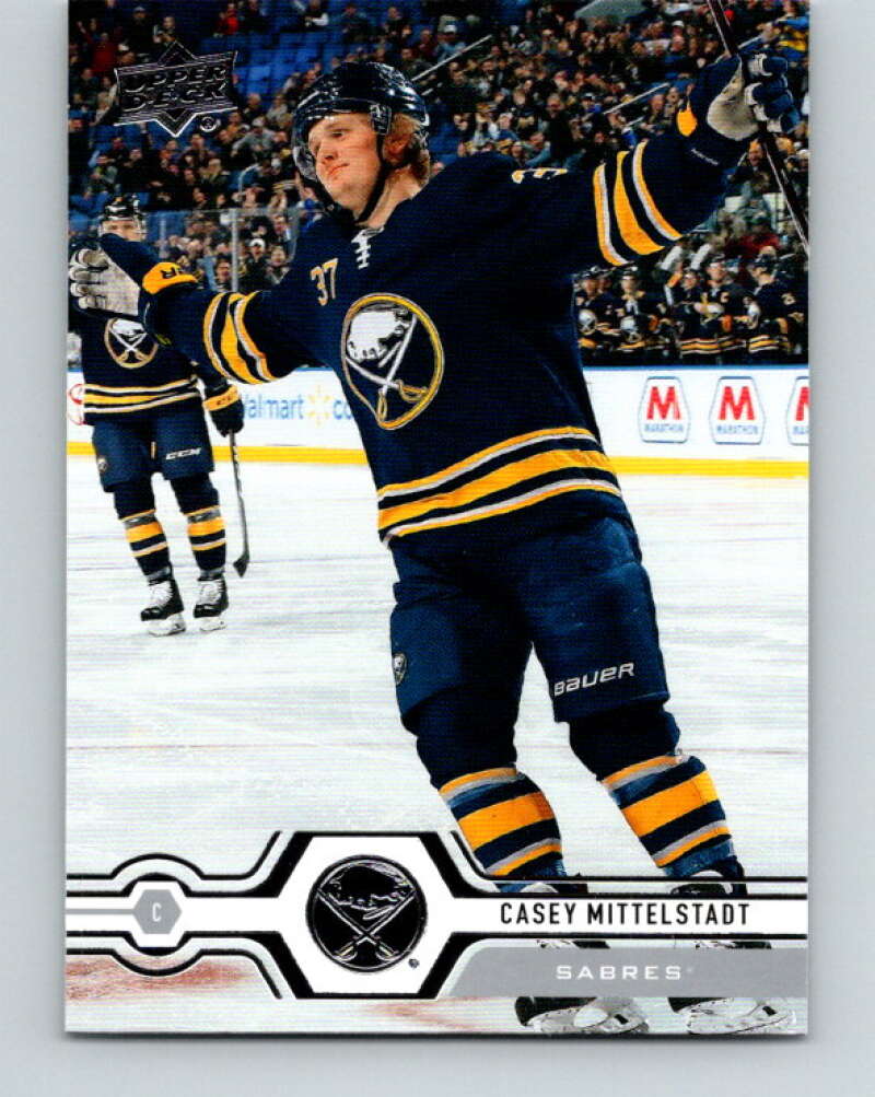2019-20 Upper Deck #17 Casey Mittelstadt Mint Buffalo Sabres Image 1
