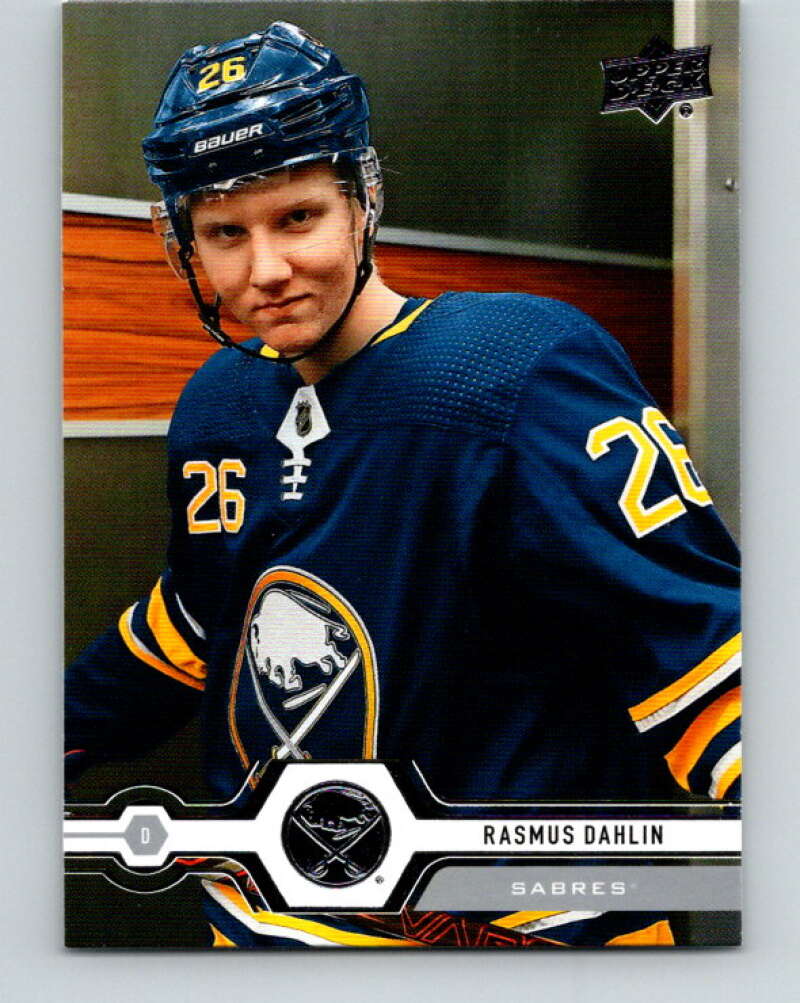 2019-20 Upper Deck #19 Rasmus Dahlin Mint Buffalo Sabres Image 1