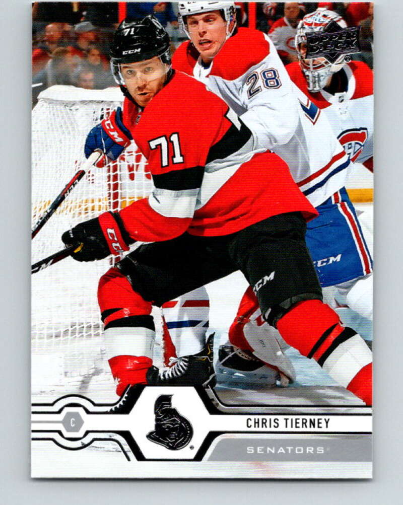 2019-20 Upper Deck #35 Chris Tierney Mint Ottawa Senators Image 1