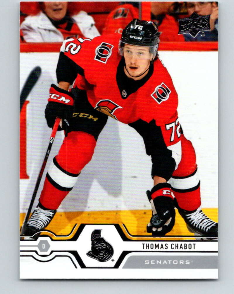 2019-20 Upper Deck #39 Thomas Chabot Mint Ottawa Senators Image 1