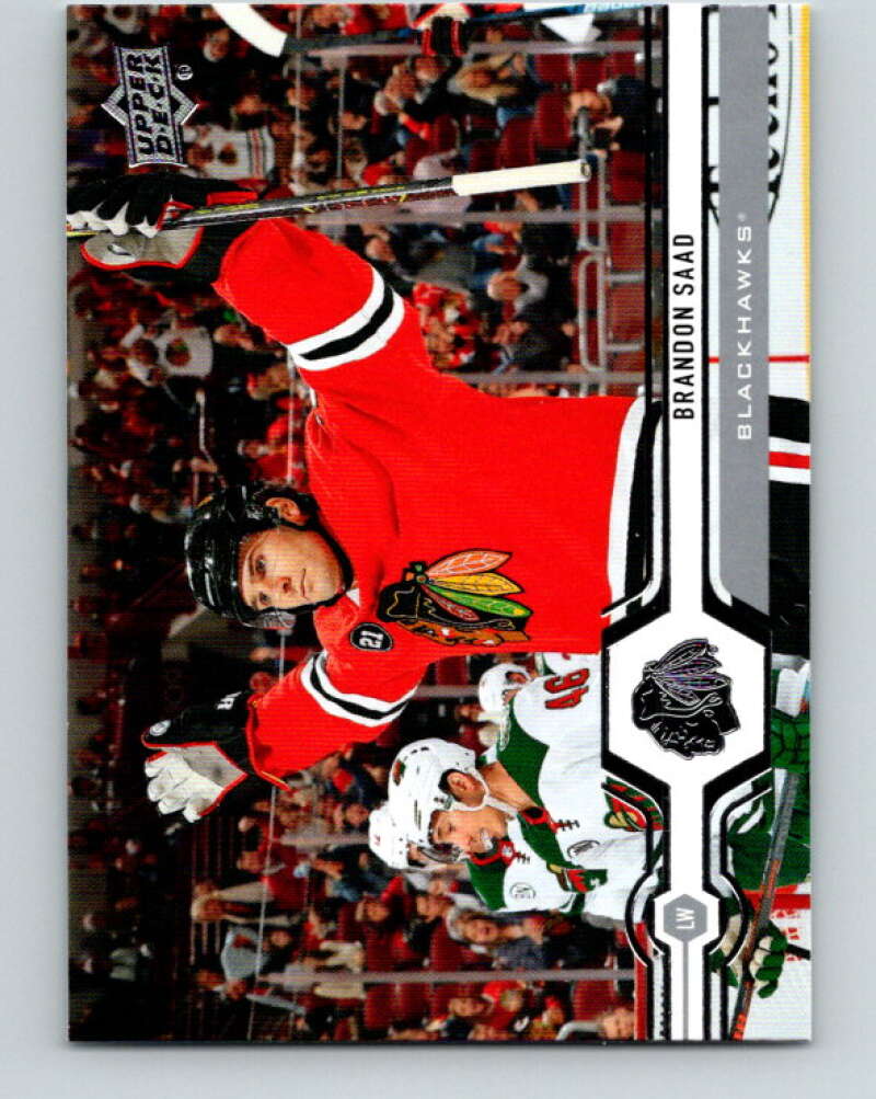 2019-20 Upper Deck #112 Brandon Saad Mint Chicago Blackhawks Image 1