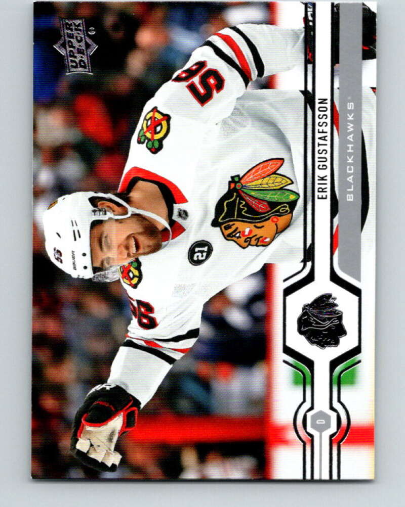 2019-20 Upper Deck #115 Erik Gustafsson Mint Chicago Blackhawks Image 1