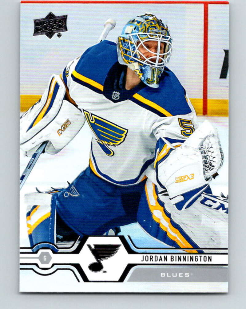 2019-20 Upper Deck #123 Jordan Binnington Mint St. Louis Blues Image 1