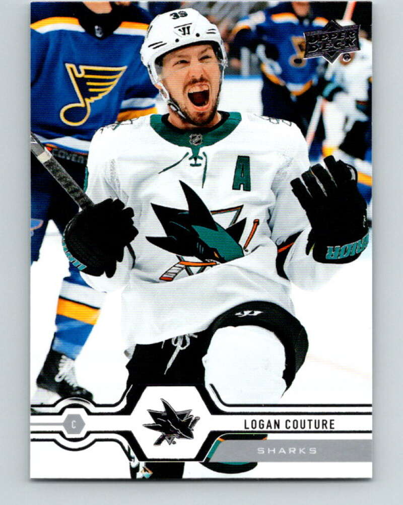 2019-20 Upper Deck #161 Logan Couture Mint San Jose Sharks Image 1