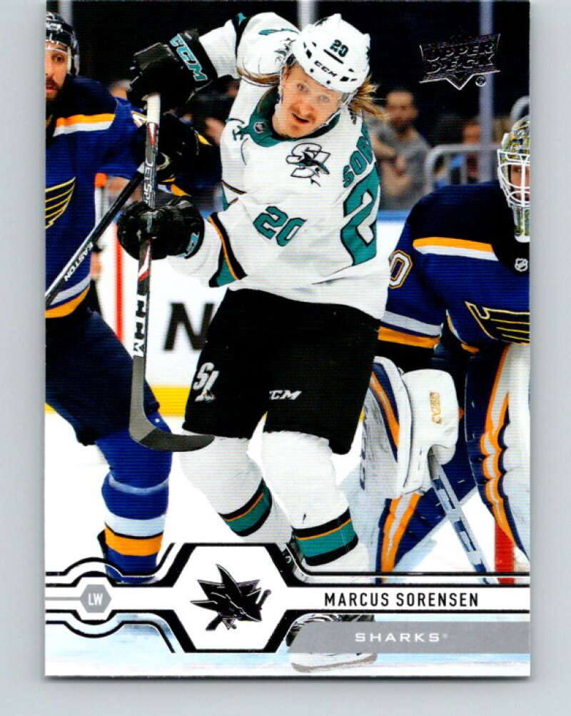 2019-20 Upper Deck #164 Marcus Sorensen Mint San Jose Sharks Image 1
