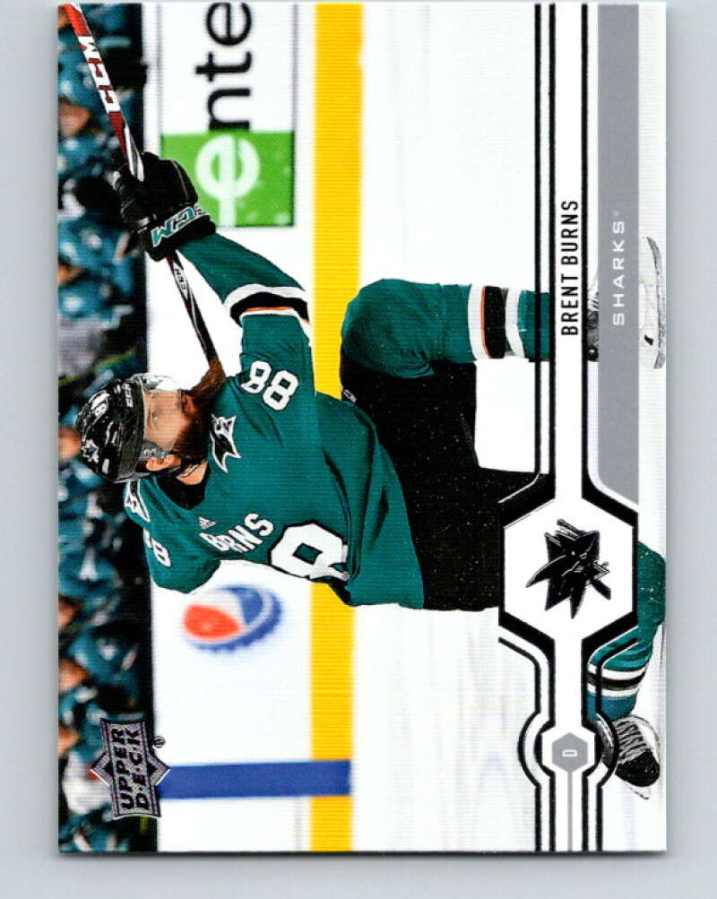 2019-20 Upper Deck #165 Brent Burns Mint San Jose Sharks Image 1