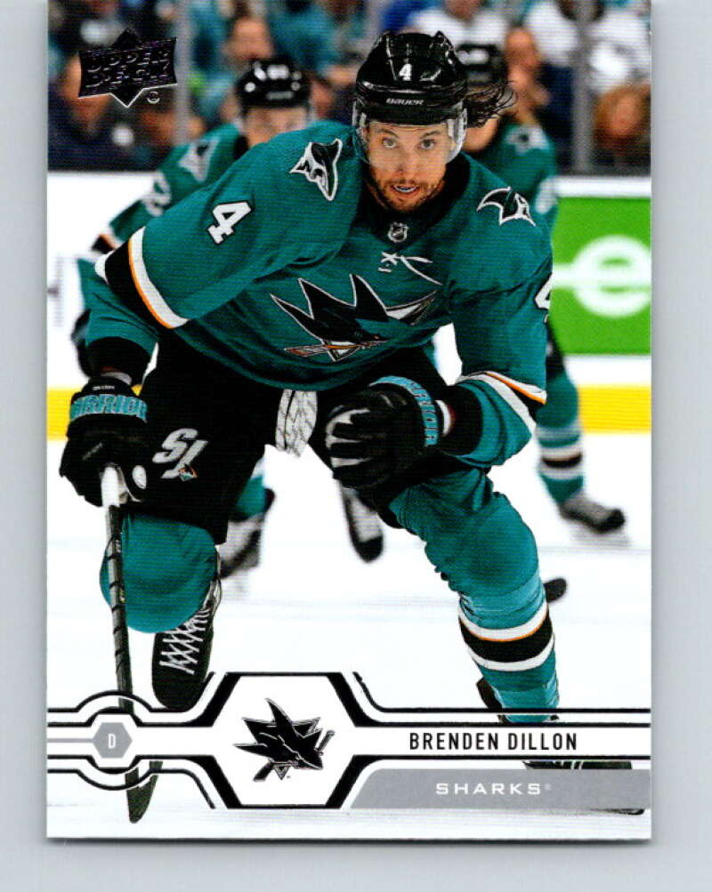 2019-20 Upper Deck #166 Brenden Dillon Mint San Jose Sharks Image 1