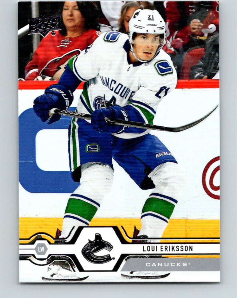 2019-20 Upper Deck #170 Loui Eriksson Mint Vancouver Canucks Image 1