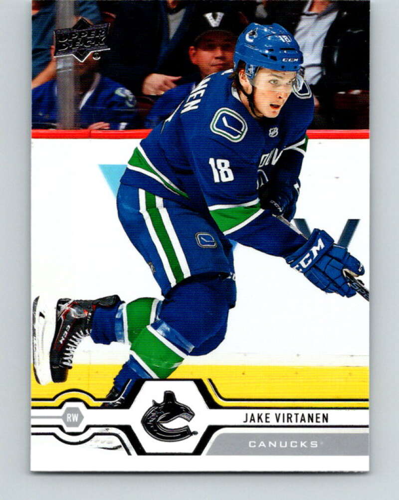 2019-20 Upper Deck #171 Jake Virtanen Mint Vancouver Canucks Image 1