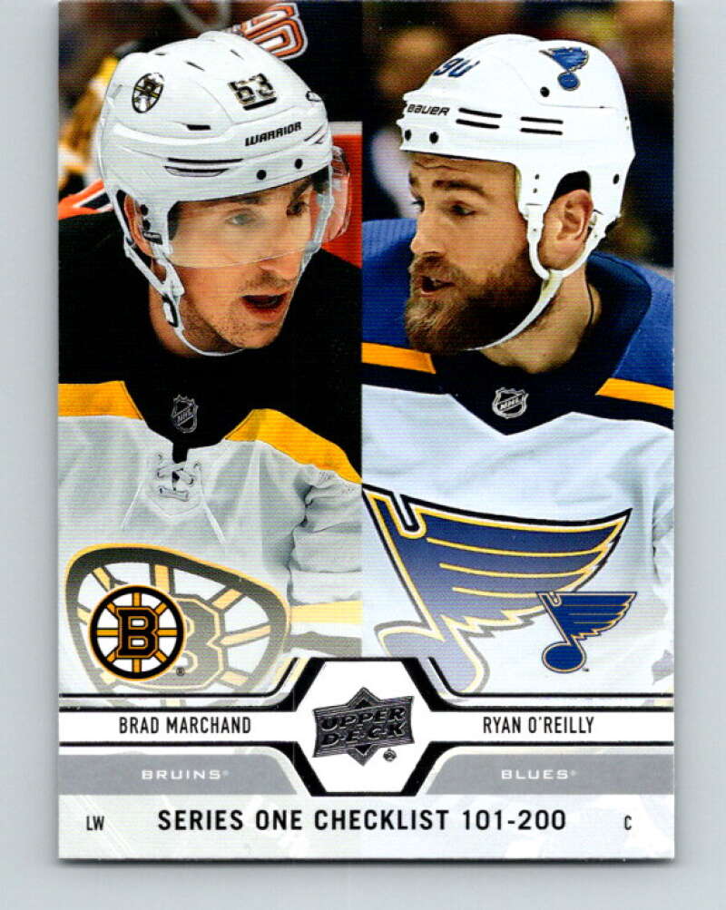2019-20 Upper Deck #200 Brad Marchand/Ryan O'Reilly Mint Boston Bruins/St. Louis Blues Image 1