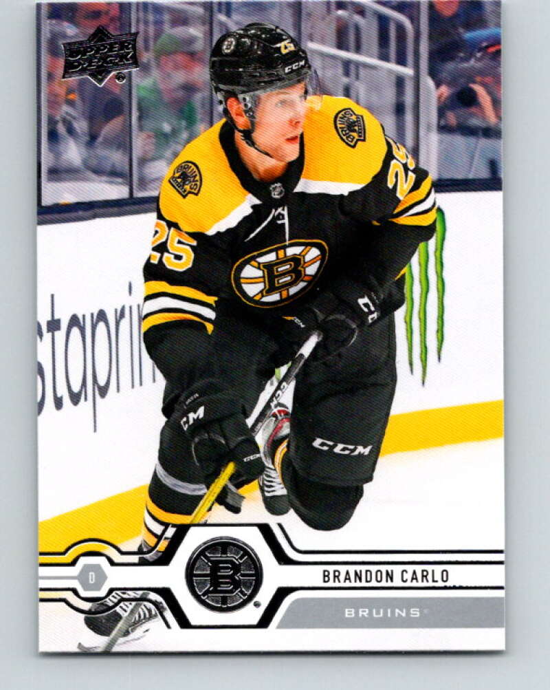 2019-20 Upper Deck #261 Brandon Carlo Mint Boston Bruins Image 1