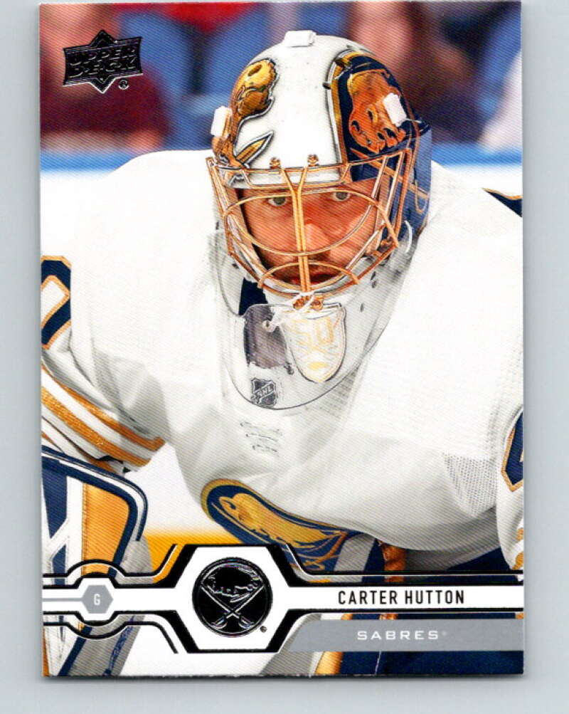 2019-20 Upper Deck #263 Carter Hutton Mint Buffalo Sabres Image 1